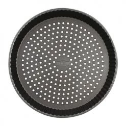 Menastyl Plats à Four Moule à Tarte Perforé En Acier Carbone 32 Cm -Accessoires de cuisson Soldes moule a tarte perfore en acier carbone 32 cm 2