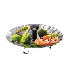 GEFU Cocottes Panier Vapeur En Acier Inoxydable Argent -Accessoires de cuisson Soldes panier vapeur en acier inoxydable argent 3