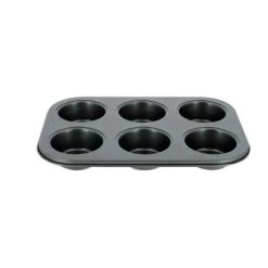 Menastyl Plats à Four Plaque à 6 Muffins En Acier Carbone -Accessoires de cuisson Soldes plaque a 6 muffins en acier carbone 4