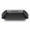 Castey Plats à Four Plat à Four 45x30cm Antiadhésif, Acier Au Carbone, Anses En Silicone -Accessoires de cuisson Soldes plat a four 45x30cm antiadhesif acier au carbone anses en silicone