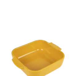 Peugeot Saveurs Plats à Four Plat à Four Carré En Céramique Jaune Safran 21x21cm
