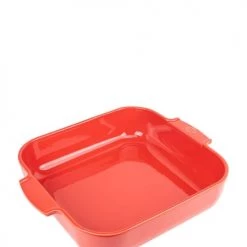 Accessoires de cuisson Soldes -Accessoires de cuisson Soldes plat a four carre en ceramique rouge 36x36cm 1