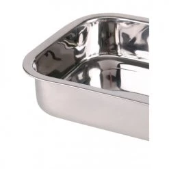 Wadiga Plats à Four Plat à Lasagne Inox Avec Poignées - 27.5x20x5.5cm -Accessoires de cuisson Soldes plat a lasagne inox avec poignees 27 5x20x5 5cm 2
