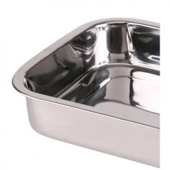 Wadiga Plats à Four Plat à Lasagne Inox Avec Poignées - 33x24x6cm -Accessoires de cuisson Soldes plat a lasagne inox avec poignees 33x24x6cm 2