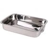Wadiga Plats à Four Plat à Lasagne Inox Avec Poignées - 38x27.5x7cm
