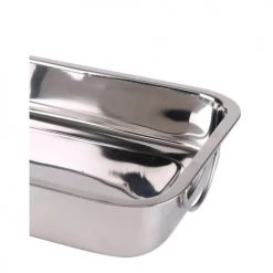 Wadiga Plats à Four Plat à Lasagne Inox Avec Poignées - 38x27.5x7cm -Accessoires de cuisson Soldes plat a lasagne inox avec poignees 38x27 5x7cm 2