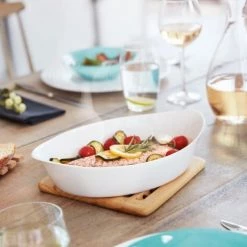 Luminarc Plats à Four Plat Blanc Ovale Ultraléger 38x22cm 13 Luminarc Plats à Four Plat Blanc Ovale Ultraléger 38x22cm -Accessoires de cuisson Soldes plat blanc ovale ultraleger 38x22cm 5