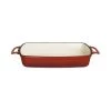Vogue Plats à Four Plat En Fonte Rectangulaire 2.8 L Rouge -Accessoires de cuisson Soldes plat en fonte rectangulaire 2 8 l rouge