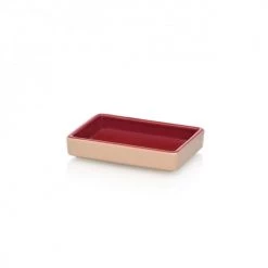 Ichendorf Plats à Four Plat En Grès Rouge Et Rose 15x10x3cm