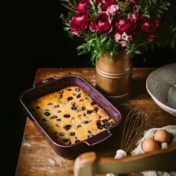 Peugeot Saveurs Plats à Four Plat Four Céramique Rectangle Aubergine 25cm -Accessoires de cuisson Soldes plat four ceramique rectangle aubergine 25cm 1