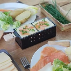 Cookut Accessoires De Cuisson Raclette à La Bougie Pour 2 -Accessoires de cuisson Soldes raclette a la bougie pour 2 2