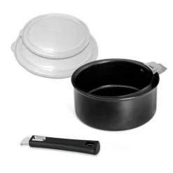 Cuisinox Série 2 Casseroles 16-18cm, 2 Couvercles Et 1 Poignée En Aluminium Et