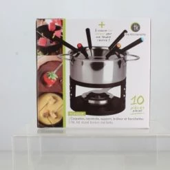 Menastyl Cocottes Service à Fondue 10 Pièces En Inox -Accessoires de cuisson Soldes service a fondue 10 pieces en inox 2