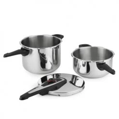 BOJ Set Cocottes Minute 4L Et 6L En Acier Inoxydable