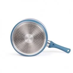 Livoo Set De 3 Casseroles Aspect Pierre En Aluminium Bleu Méditerrannée -Accessoires de cuisson Soldes set de 3 casseroles aspect pierre en aluminium bleu mediterrannee 2