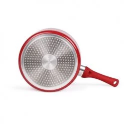 Livoo Set De 3 Casseroles Aspect Pierre En Aluminium Rouge Bordeaux -Accessoires de cuisson Soldes set de 3 casseroles aspect pierre en aluminium rouge bordeaux 5