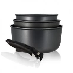 Accessoires de cuisson Soldes 31 Menastyl Set De 4 Casseroles Pour Induction En Aluminium