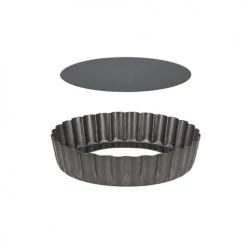 Menastyl Plats à Four Set De 4 Mini Moules à Tarte En Acier Carbone 13 Cm -Accessoires de cuisson Soldes set de 4 mini moules a tarte en acier carbone 13 cm 2