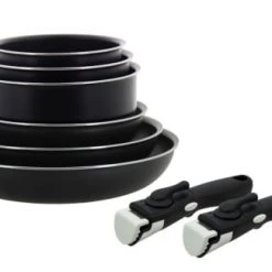 Menastyl Set De 8 Pièces Poêles Et Casseroles Pour Induction En Aluminium