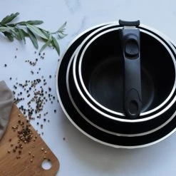 Menastyl Casseroles Set De Cuisson 5 Pièces Pour Induction En Aluminium -Accessoires de cuisson Soldes set de cuisson 5 pieces pour induction en aluminium 3