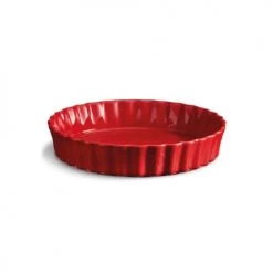 Emile Henry Plats à Four Tourtière Haute 28 Cm En Céramique Rouge